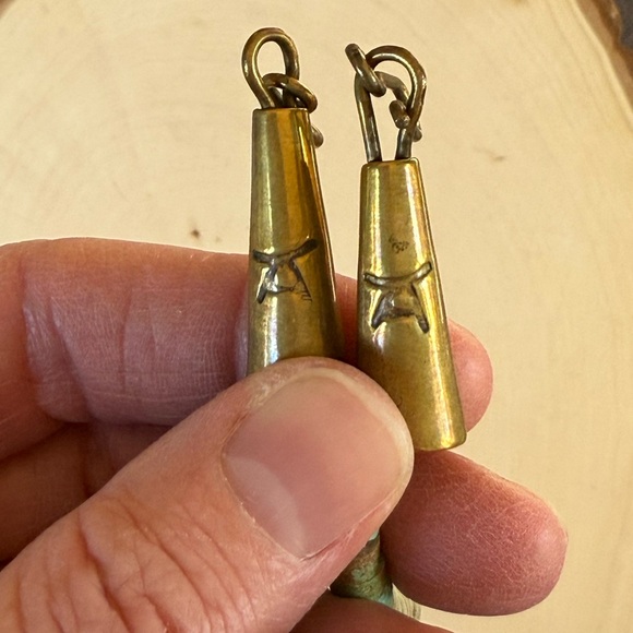 RARE_VINTAGE_Santo Domingo Tony Aguilar Sr. Brass & NATURAL Turquoise Necklace - Picture 14 of 16